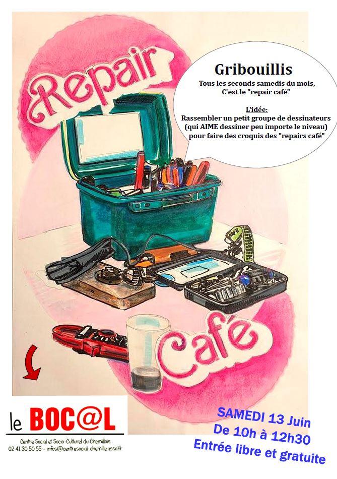 You are currently viewing Gribouillis du repair café / 13 juin 2026